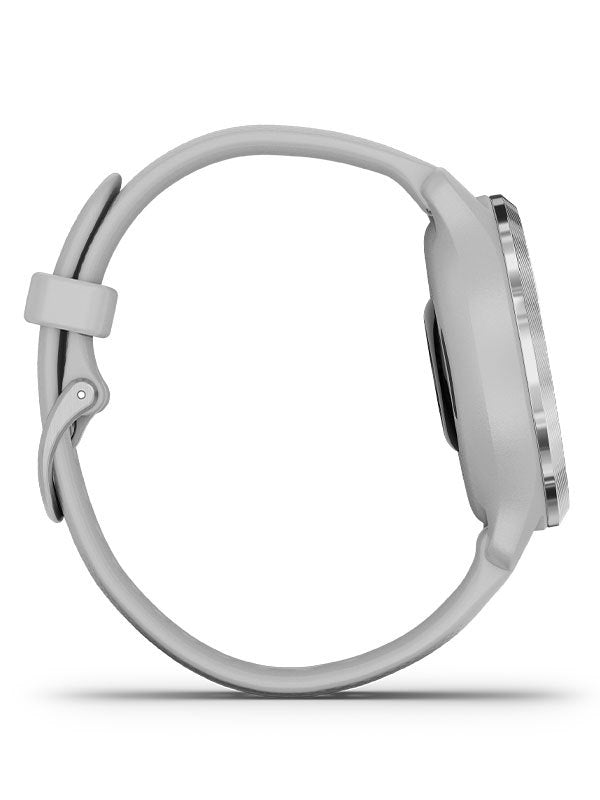 GARMIN Venu 2S Silverfärgad & dimgrå boett med silikonarmband klockor - Klockeriet.se